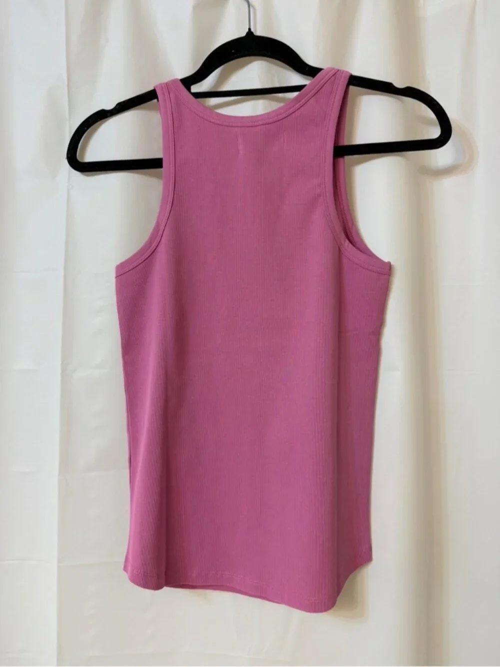 Brunette The Label Cowgirl Boot Ribbed Tank Top Retro Pink w/ Light Pink M/L